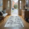 thumbnail image 1 of GLN Rugs Persepolis - Contemporary, Machine Washable Area Rug 2'6"x7' Turkish Gray Home Carpet, All Ages, 1 of 8