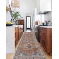 thumbnail image 1 of GLN Rugs Petra - Indoor, Machine Washable Area Rug 2'6"x10' Turkish Terra Home Carpet, All Ages, 1 of 10