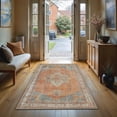 thumbnail image 1 of GLN Rugs Petra - Indoor, Machine Washable Area Rug 2'6"x7' Turkish Terra Home Carpet, All Ages, 1 of 8