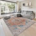 thumbnail image 1 of GLN Rugs Petra - Indoor, Machine Washable Area Rug 9'x12' Turkish Terra Home Carpet, 1 of 8