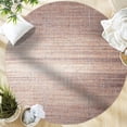 thumbnail image 1 of GLN Rugs Pompeii - Contemporary, Machine Washable Area Rug 5'3" Round Terra Brown Home Carpet, 1 of 9