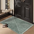 thumbnail image 1 of GLN Rugs Priene - Contemporary, Machine Washable Area Rug - 2'x3' Beige Green Home Carpet, 1 of 6
