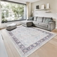 thumbnail image 1 of GLN Rugs Samarkand - Indoor, Machine Washable Area Rug 6'x9' Turkish Light Blue Home Carpet, 1 of 9
