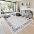 thumbnail image 1 of GLN Rugs Samarkand - Indoor, Machine Washable Area Rug 8'x10' Turkish Light Blue Home Carpet, 1 of 8