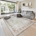 thumbnail image 1 of GLN Rugs Samarkand - Indoor, Machine Washable Area Rug - 9'x12' Turkish - Light Blue Home Carpet, 1 of 8