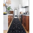 thumbnail image 1 of GLN Rugs Sumer - Indoor, Machine Washable Area Rug 2'6"x10' Moroccon Black, All Ages, 1 of 8