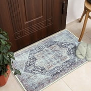 GLN Rugs Taxila - Indoor, Machine Washable Area Rug 2x3 Turkish Brown/Gray Home Carpet