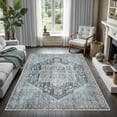 thumbnail image 1 of GLN Rugs Taxila - Indoor, Machine Washable Area Rug 9'x12' Turkish Brown/Gray Home Carpet, 1 of 10