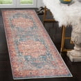 thumbnail image 1 of GLN Rugs Sumela - Indoor, Machine Washable Area Rug 2'6"x7' Terra/Green Home Carpet, 1 of 7