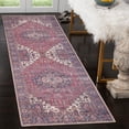 thumbnail image 1 of GLN Rugs Iznik - Indoor, Machine Washable Area Rug 2'6"x7' Multi Blue Home Carpet, 1 of 7