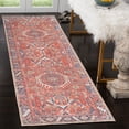 thumbnail image 1 of GLN Rugs Kerasus - Indoor, Machine Washable Area Rug 2'6"x7' Multi Red Home Carpet, 1 of 7