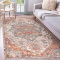 thumbnail image 1 of GLN Rugs Gordion - Indoor, Machine Washable Area Rug 4'x6' Cream/Terra Home Carpet, 1 of 7