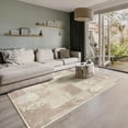 thumbnail image 1 of GLN Rugs Troy - Contemporary, Machine Washable Area Rug 4'x6' Turkish Beige Home Carpet, 1 of 9