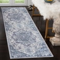 thumbnail image 1 of GLN Rugs Delos - Indoor, Machine Washable Area Rug 2'6"x7' Multi Gray Home Carpet, 1 of 7
