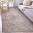 thumbnail image 1 of GLN Rugs Tiriala - Indoor, Machine Washable Area Rug 3'x5' Multi/Pink Home Carpet, 1 of 7