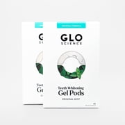 GLO Science Teeth Whitening Gel Pods   Safe, Effective Tooth Whitener with Silicon Brush, 6% Hydrogen Peroxide   Fastest Way to Whiter Teeth, Sensitivity Free   Mint Flavor 2 Packs of 5