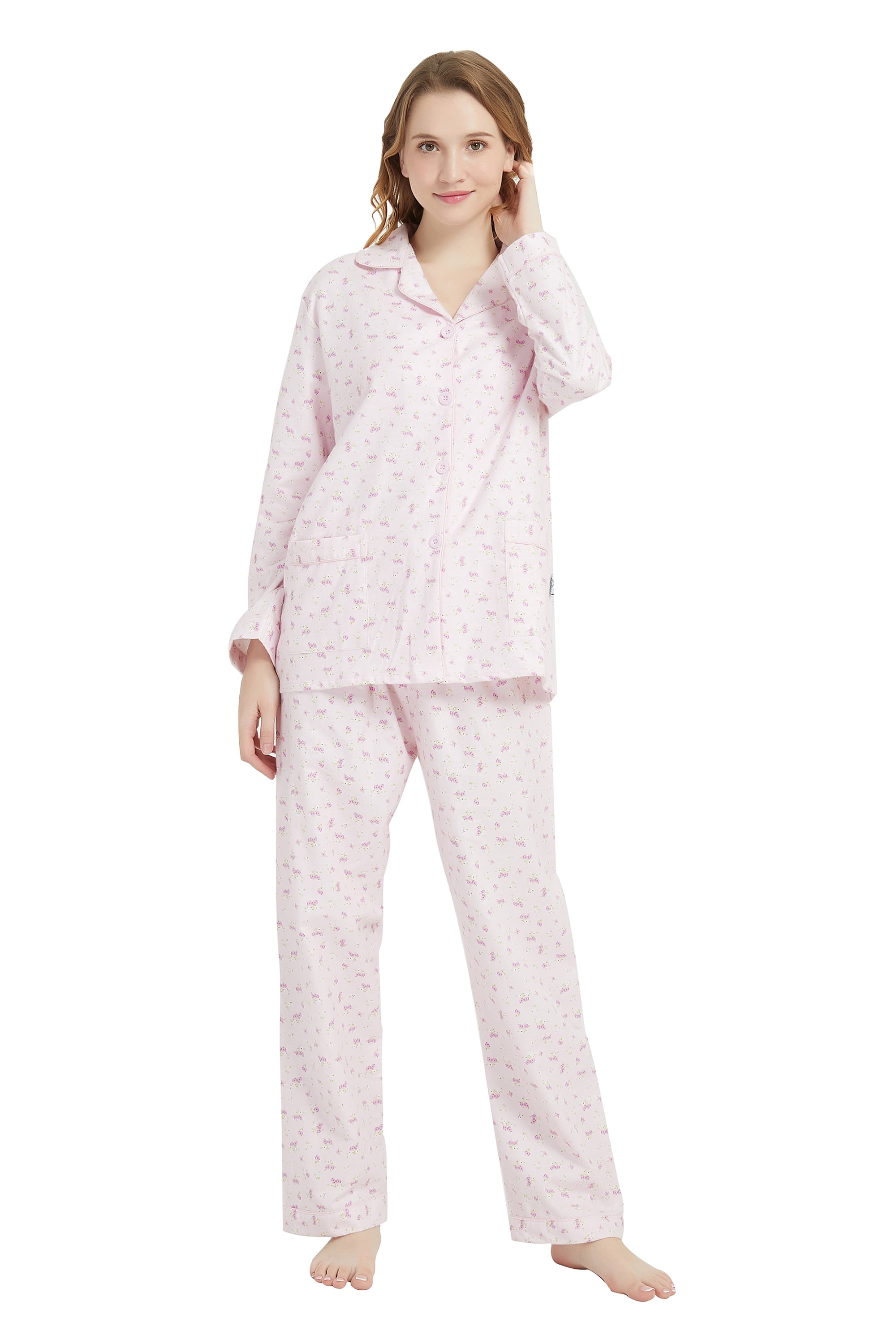 Winter Women's Pajama Set 100% Cotton Pijama Feminino Lace Patchwork Sleepwear  Women Nightwear PJ Set White Cotton Pyjama Femme - AliExpress
