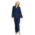 thumbnail image 1 of GLOBAL Womens Flannel Cotton Pajama Set Long PJs Flannel Loungewear Sleepwear,Size S-3XL, 1 of 6