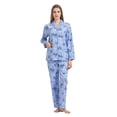 thumbnail image 1 of GLOBAL 100% Cotton Pajamas for Women Notch Collar Pjs Cozy Button Down Homewear with Pockets, Spring & Summer, 2-Piece, Sizes S to 3X, 1 of 5