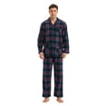thumbnail image 1 of GLOBAL Men's Flannel Yarn Pajama Sets 100% Cotton Sleepwear, Size S-3XL, 1 of 5