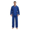 thumbnail image 1 of GLOBAL Men's Long Sleeve Flannel Pajamas Sets 100% Cotton Sleepwear Top and Bottom, Size S-3XL, 1 of 5