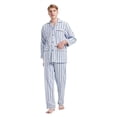 thumbnail image 1 of GLOBAL Mens Pajamas Sets Cotton Flannel Sleepwear Long-Sleeve Top & Bottom, S-XXL, 1 of 6