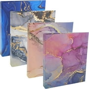 ELAN PUBLISHING GLOBAL PRINTED PRODUCTS 4 Pack Decorative Binder (Marble Set)