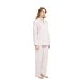 thumbnail image 1 of GLOBAL Women 100% Cotton Pajama Set Long Sleeve Pjs Button Down Comfy Nightwear, 1 of 5