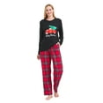 thumbnail image 1 of GLOBAL Women's Flannel Pajama Sets 100% Cotton Knit Top Flannel Pants Sleepwear Long-Sleeve Top & Bottom, Size S-3XL, 1 of 5