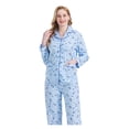 thumbnail image 1 of GLOBAL 100% Cotton Pajamas for Women Notch Collar Pjs Cozy Button Down Homewear with Pockets, Spring & Summer, 2-Piece, Sizes S to 3X, 1 of 4