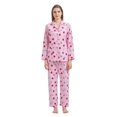 thumbnail image 1 of GLOBAL 100% Cotton Pajamas for Women Notch Collar Pjs Cozy Button Down Homewear with Pockets, Spring & Summer, 2-Piece, Sizes S to 3X, 1 of 6