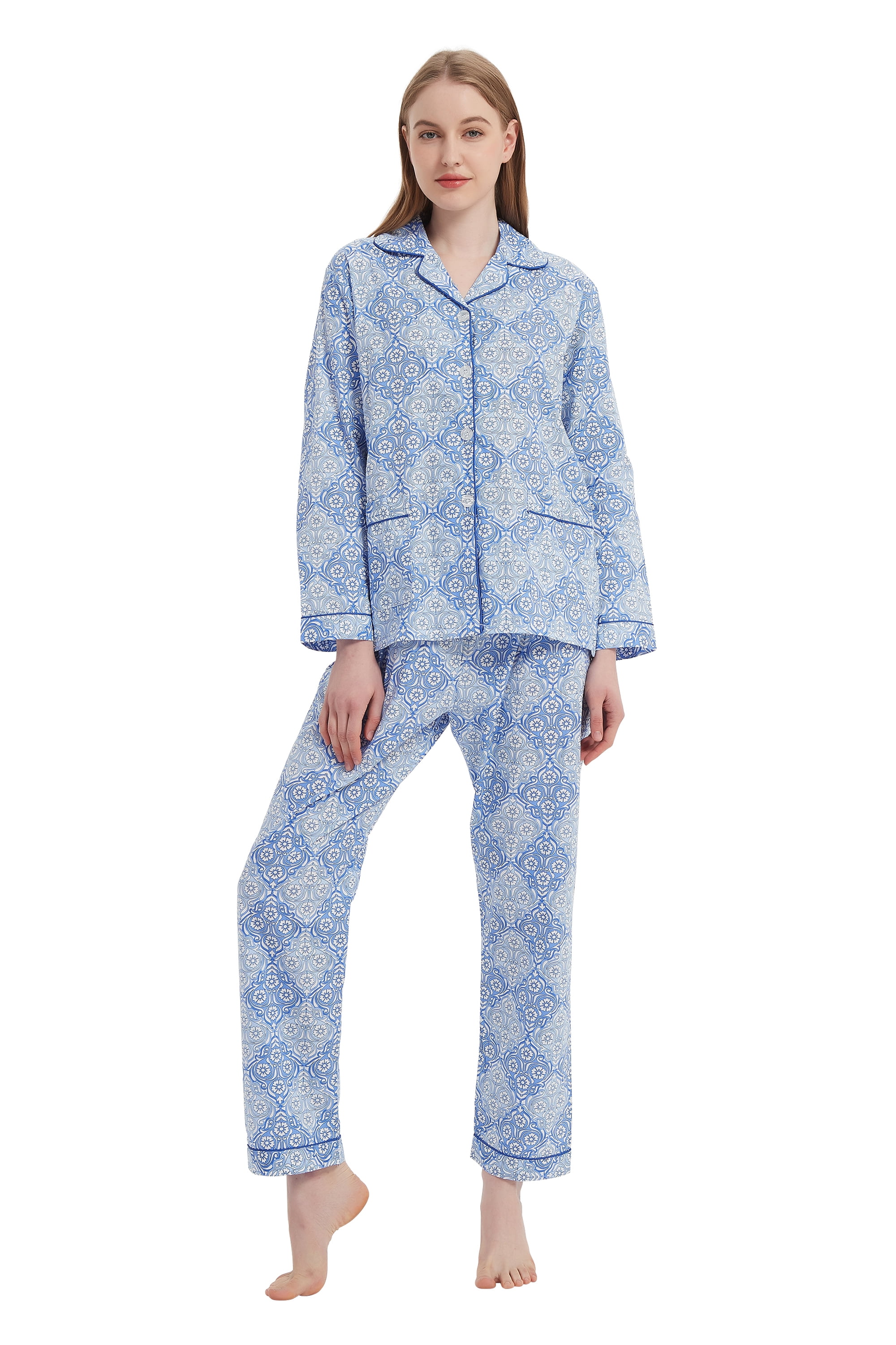 美品 Tops Set, Pajamas Cotton 100% Women's GLOBAL Sleep PJs Pants Clothing