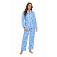 thumbnail image 1 of GLOBAL Womens Flannel Cotton Pajama Set Long PJs Flannel Loungewear Sleepwear,Size S-3XL, 1 of 5
