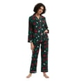thumbnail image 1 of GLOBAL Womens Flannel Cotton Pajama Set Long PJs Flannel Loungewear Sleepwear,Size S-3XL, 1 of 6