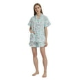 thumbnail image 1 of GLOBAL Womens Pajama Set Short Sleeve PJs for Women cotton Pajamas Summer Sleepwear, 2-Piece, Sizes S to 3X, 1 of 6