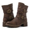 thumbnail image 1 of GLOBALWIN Fashion Ankle Boots for Women Brown 5.5M, 1 of 8