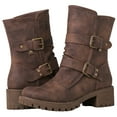 thumbnail image 1 of GLOBALWIN Fashion Ankle Boots for Women Brown 8M, 1 of 8