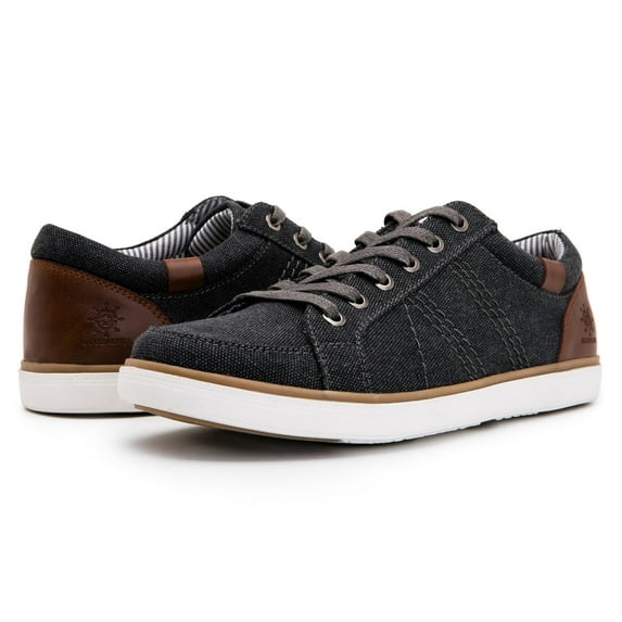 GLOBALWIN Men's Black/Grey Casual Shoes Fashion Sneakers Walking Lace-Up Shoes 12M