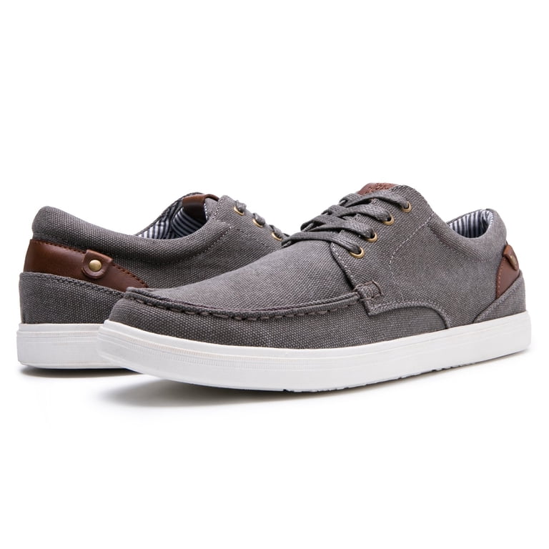grey canvas dress shoes Oxfords