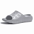 thumbnail image 1 of GLOBALWIN Recovery Slides For Women Ava Sports Sandals With Comfortable Arch Support Indoor Outdoor Cloud Slippers Reduce Stress on Feet Lightweight Silver Metallic Size 8M, 1 of 5