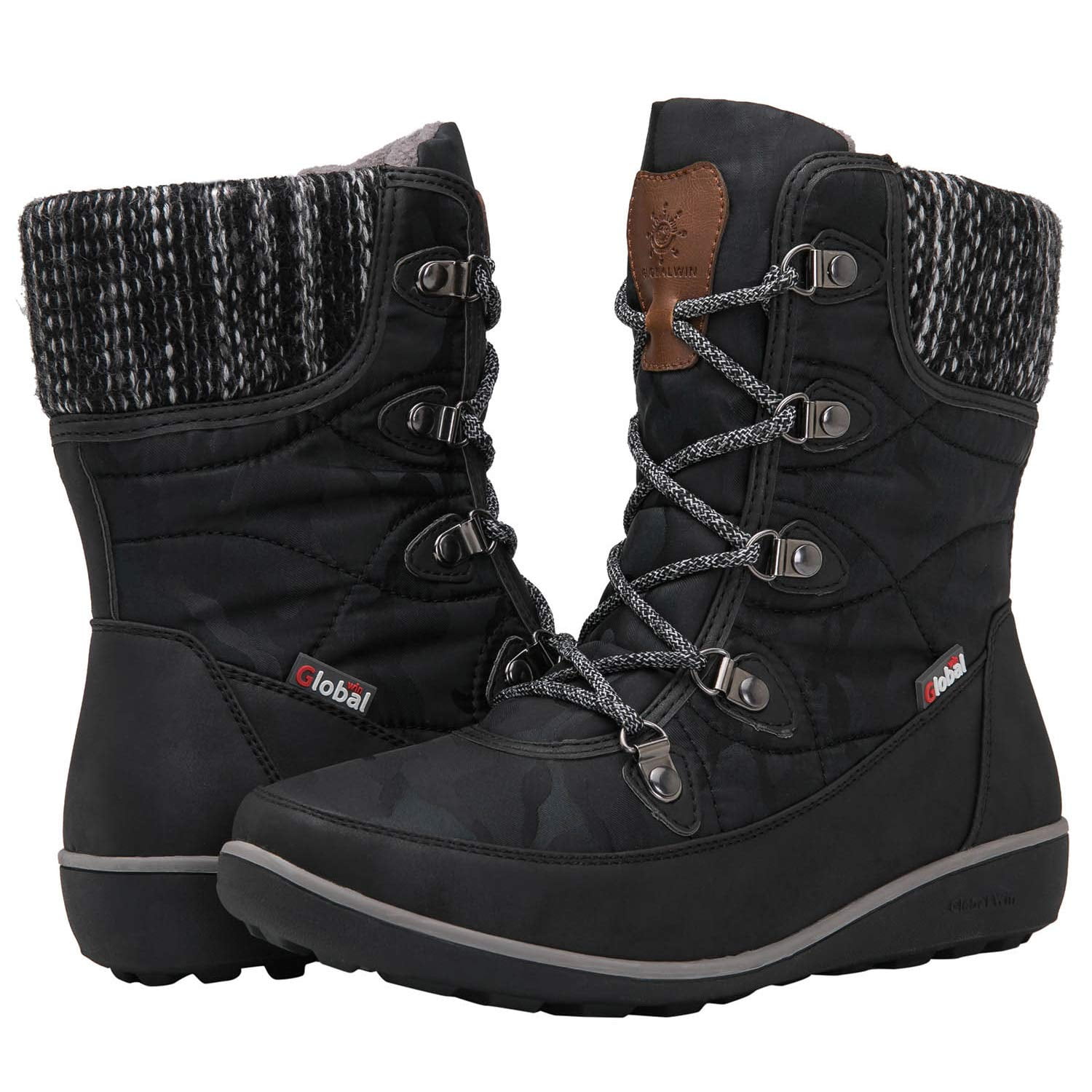 GLOBALWIN Women's 1841 Blue Winter Snow Boots