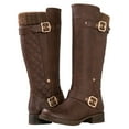 thumbnail image 1 of GLOBALWIN Women's 19YY01 Brown Quilted Knee-High Fashion Boots 6.5M, 1 of 8