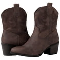 thumbnail image 1 of GLOBALWIN Women's Brown Mid Calf The Western Cowboy Cowgirl Boots 7.5M, 1 of 7