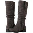thumbnail image 1 of GLOBALWIN Women's Chunky Heel Grey Knee High Riding Boots 8M, 1 of 7