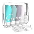 thumbnail image 1 of GLOBEGEAR Silicone Travel Bottles & Travel Size Containers for Toiletries with TSA Approved Travel Bag (model GG3), 1 of 9