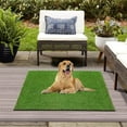GLOBREEN Realistic Artificial Turf Grass Mat, 31"x39" Dogs Fake Grass ...