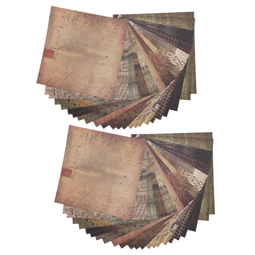 GLOGLOW Scrapbook Paper, 48 DHF10 Sheets, Premium Glossy Cardboard ...