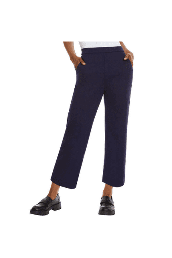 CROPPED PONTE PANT BLACK LARGE