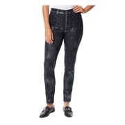 GLORIA VANDERBILT Womens Navy Pocketed Zippered Button Closure High Waist Jeans 10