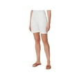thumbnail image 1 of GLORIA VANDERBILT Womens White Denim Pocketed Zippered Shorts Shorts 8, 1 of 1